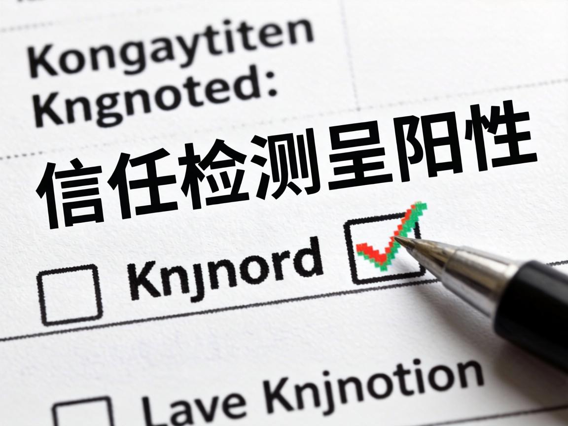 当信任检测呈阳性